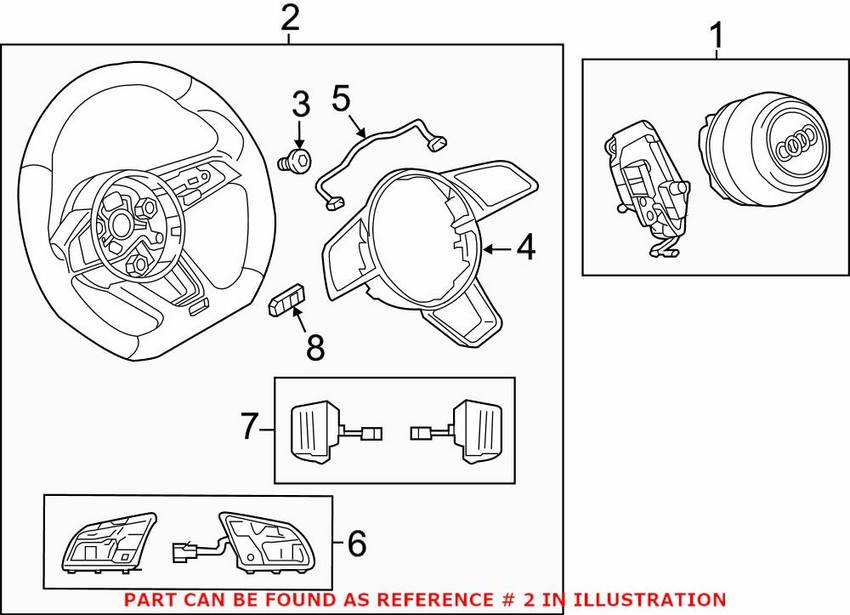 Audi Steering Wheel 8W0419091DJJAJ